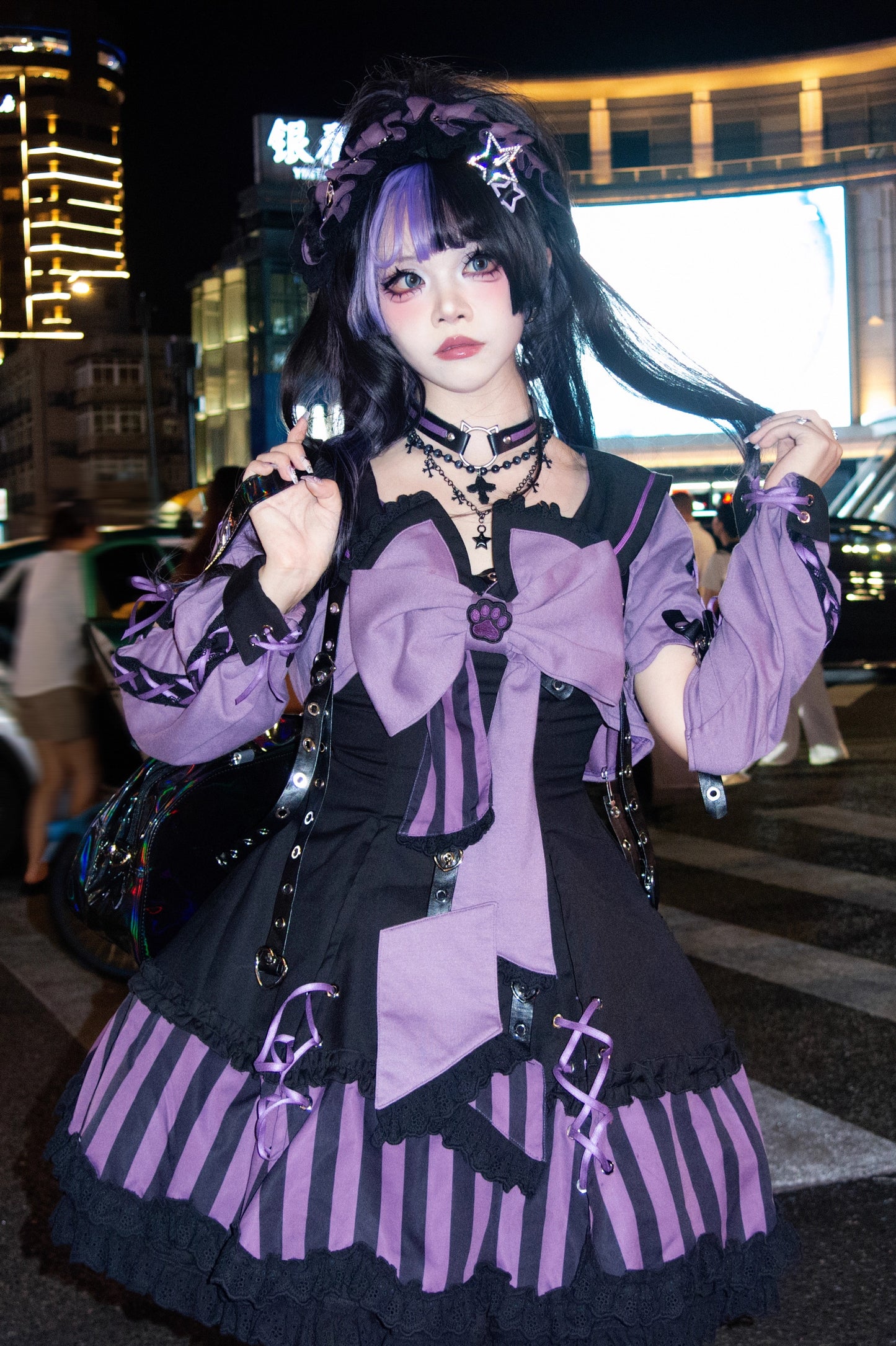 【受注予約~10/6】水色キャット フルセット(レッド・パープル)【Sakura】