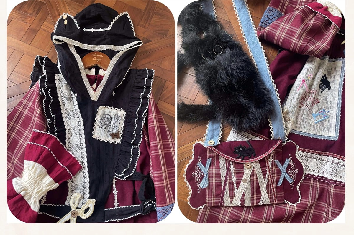 【受注予約~11/18】黒猫裁縫教室 フルセット【Peony】