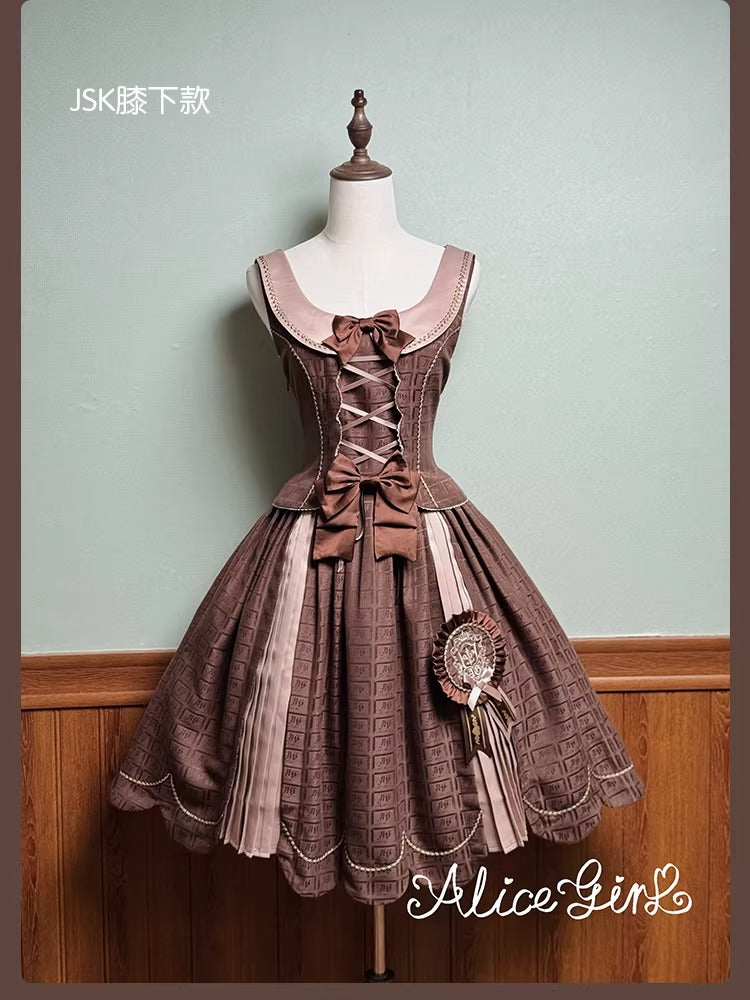 【受注予約~3/3】Chocolate Bear ジャンパースカート・スカート【Alice Girl】