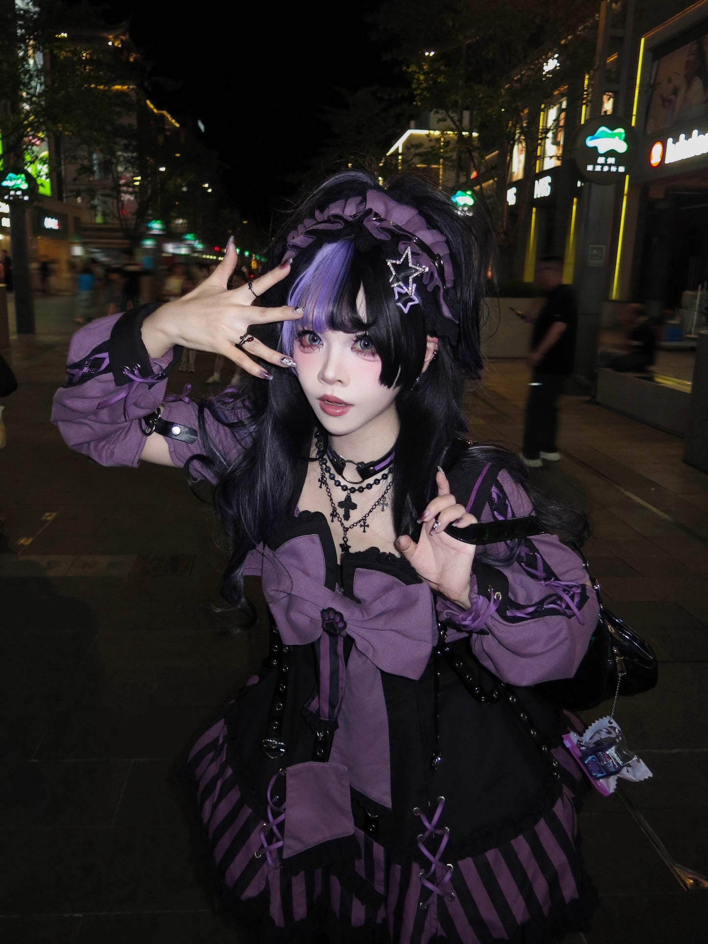 【受注予約~10/6】水色キャット フルセット(レッド・パープル)【Sakura】