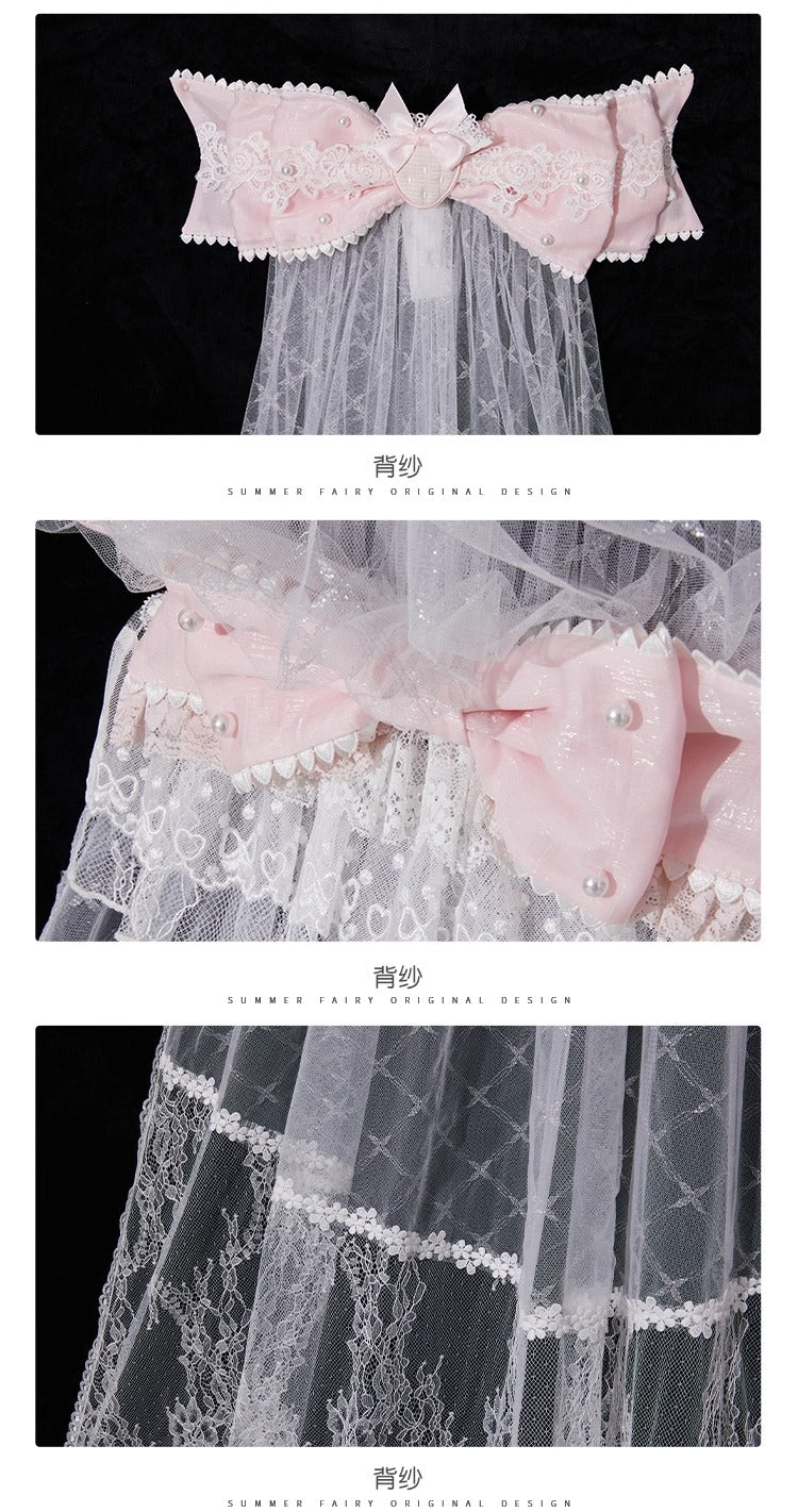 【受注予約~8/28】Strawberry momo Party ジャンパースカートセット(ウェディングver.)【仲夏物語】