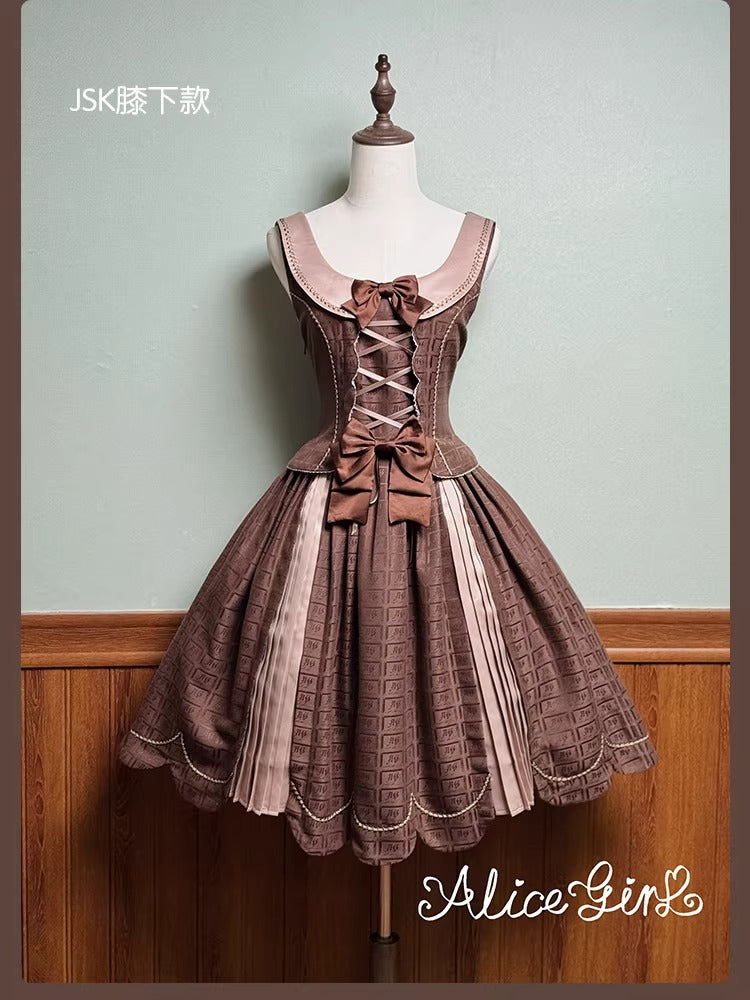 【受注予約~3/3】Chocolate Bear ジャンパースカート・スカート【Alice Girl】