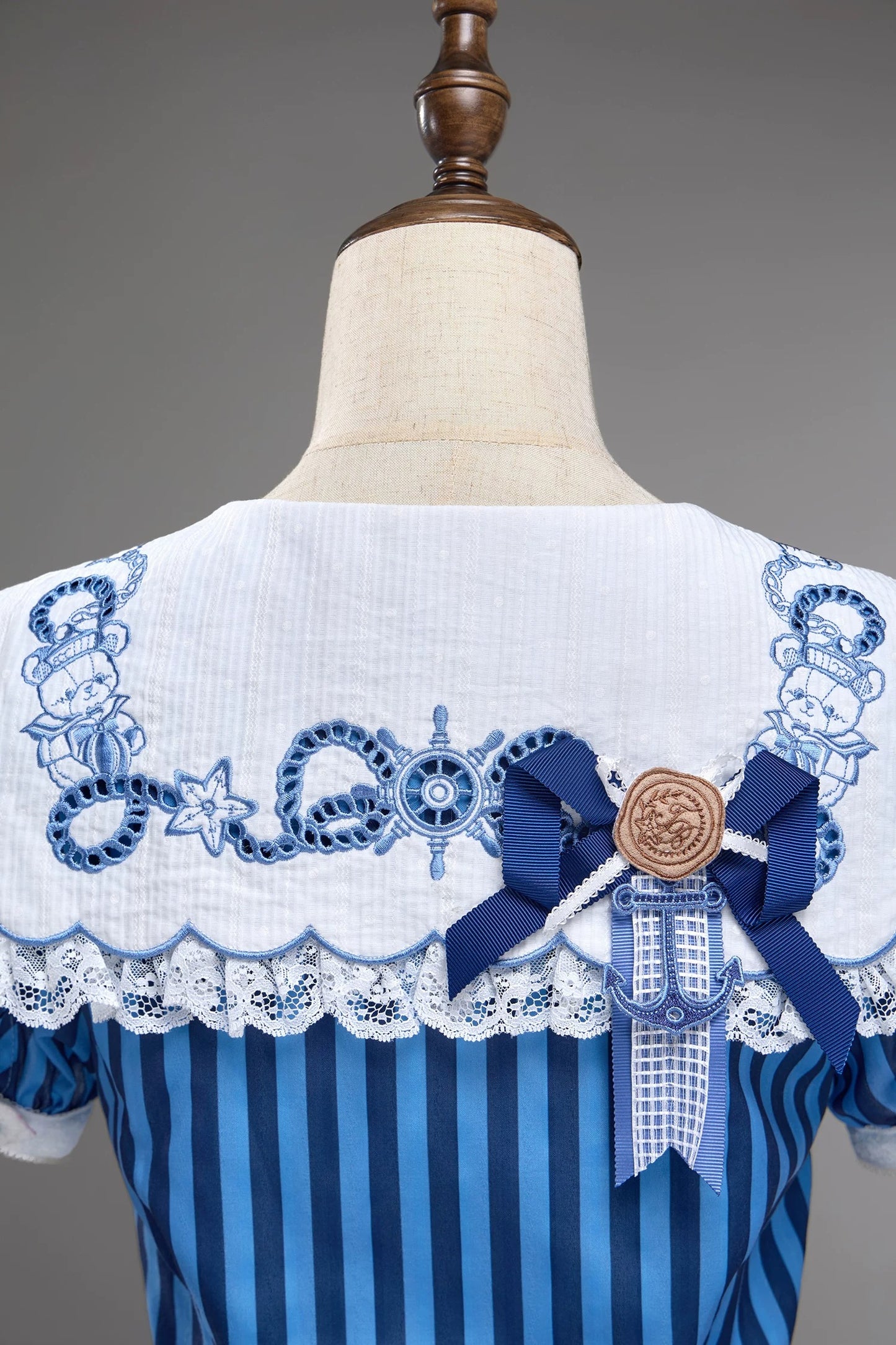 【受注予約~6/28】Antique Sailor Bear トップス・スカート・フルセット【双生小熊】