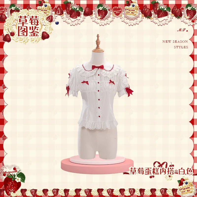 【受注予約~8/27】Strawberry Cake Illustration 2026ver. ブラウス【花与珍珠匣】