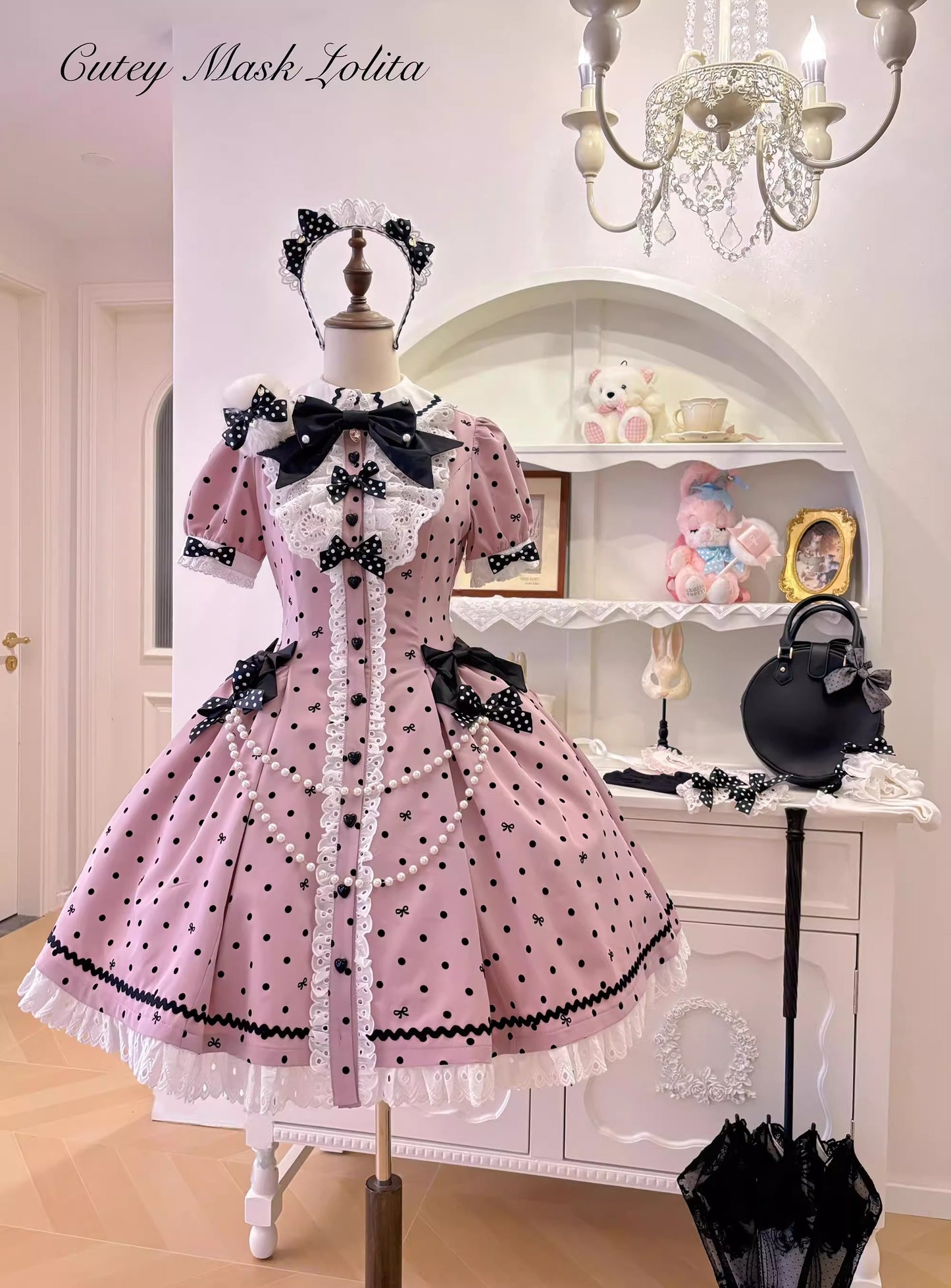 【受注予約~11/20】Ribbondoll ワンピース【Cutey Mask】