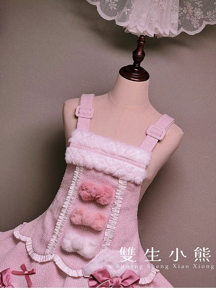 【受注予約~10/23】Frosted Sugar Rabbit ジャンパースカート・サロペット【双生小熊】