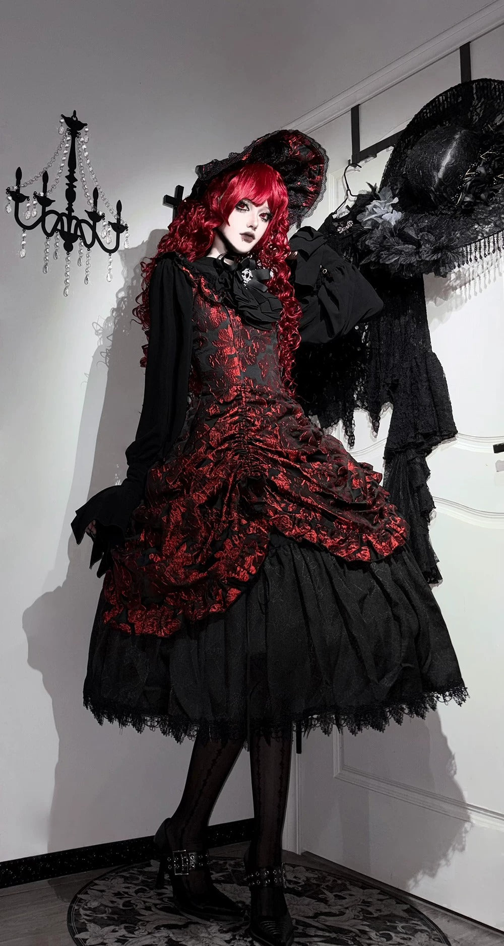 【受注予約~8/27】Midnight Lily ジャンパースカート【Miss Cube】