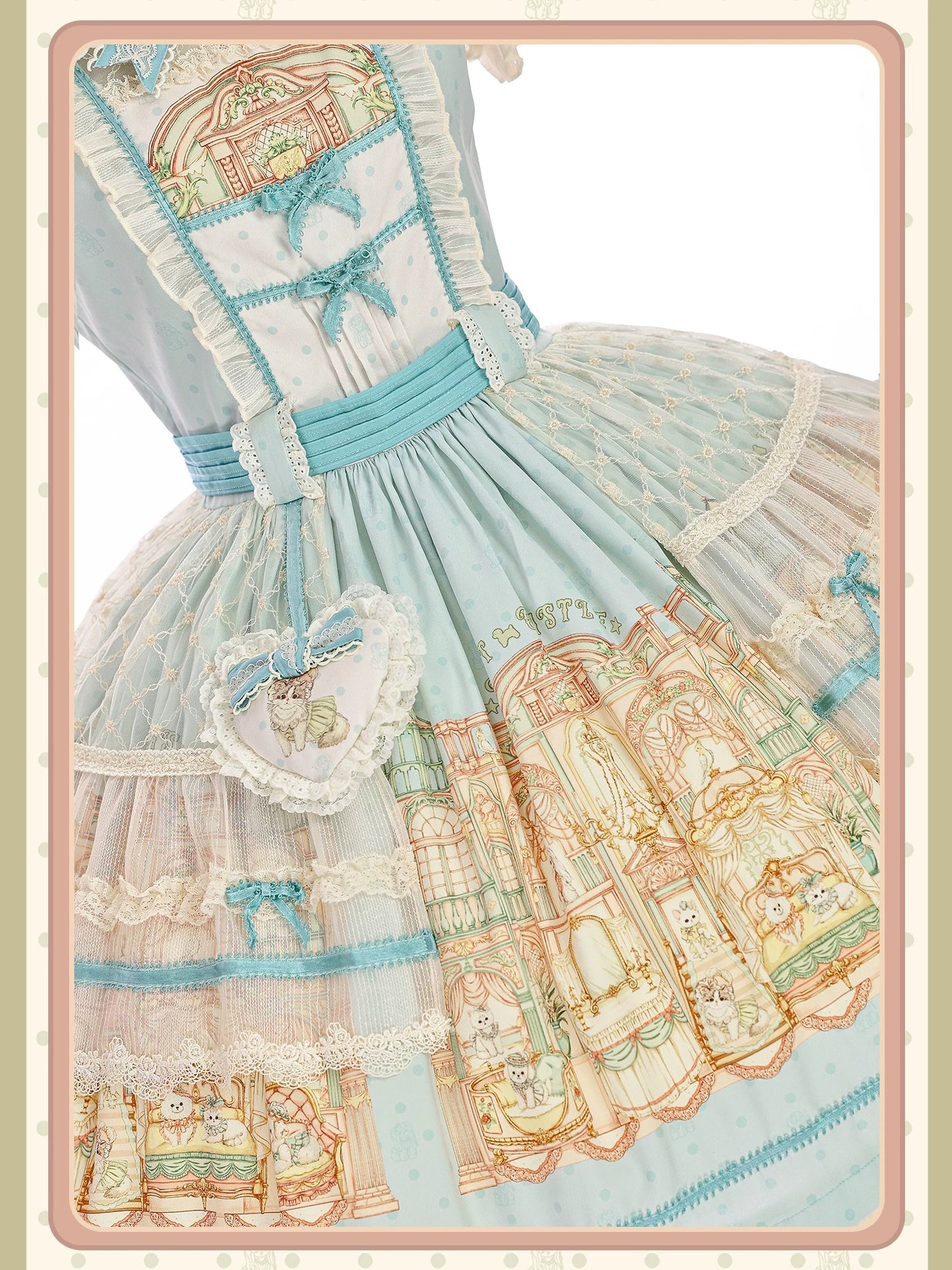 【受注予約~9/6】Fluffy Cat Castle ワンピース・ジャンパースカート【Alice Girl】