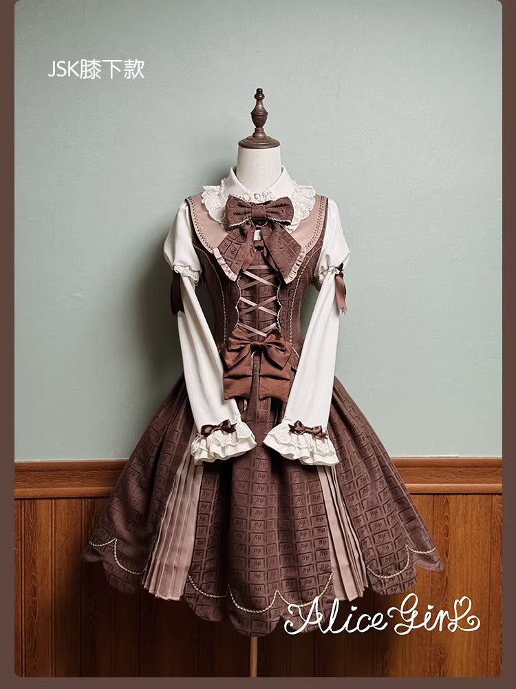【受注予約~3/3】Chocolate Bear ジャンパースカート・スカート【Alice Girl】