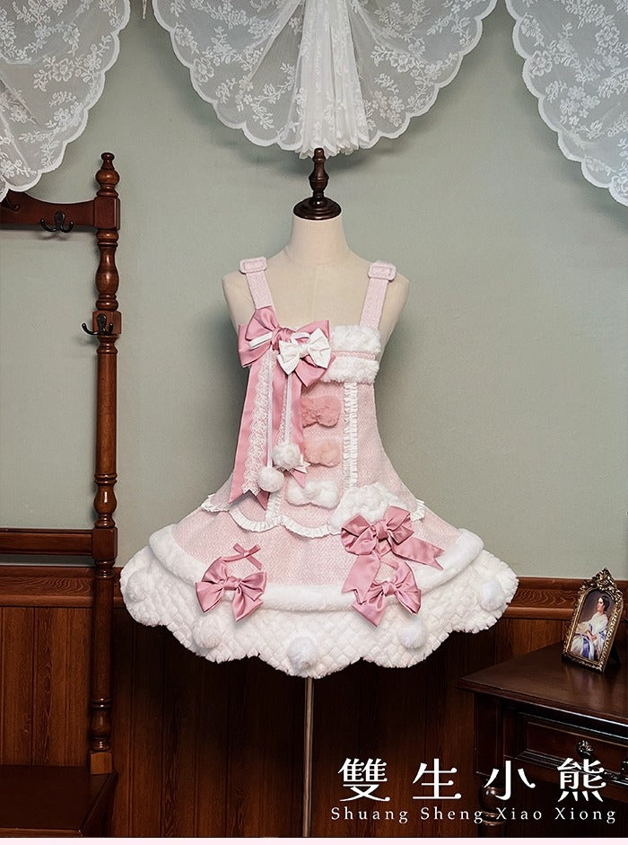 【受注予約~10/23】Frosted Sugar Rabbit ジャンパースカート・サロペット【双生小熊】