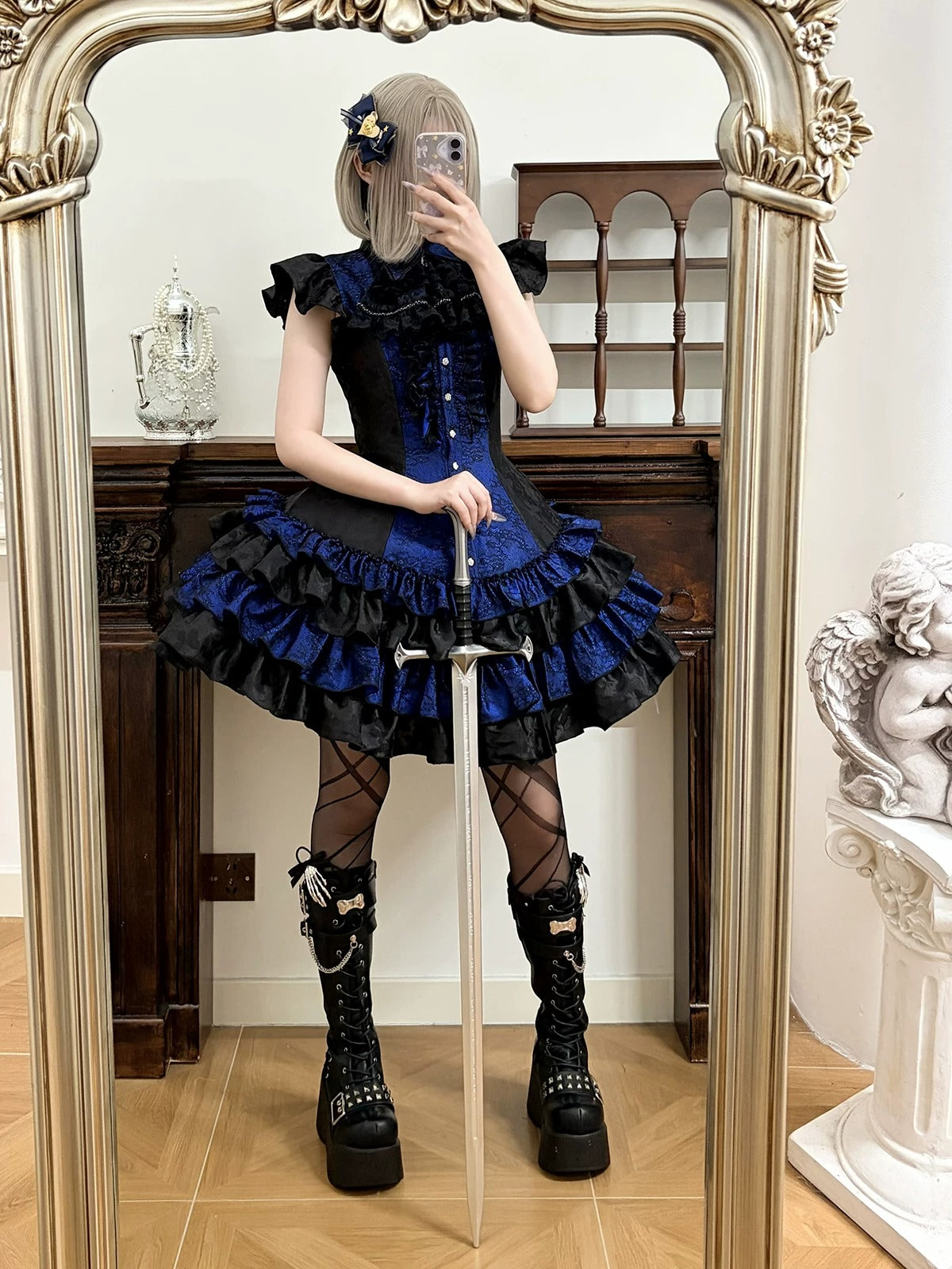 【受注予約~8/6】Revival ワンピース(ノースリーブ・フリル付き)【Little Dipper】