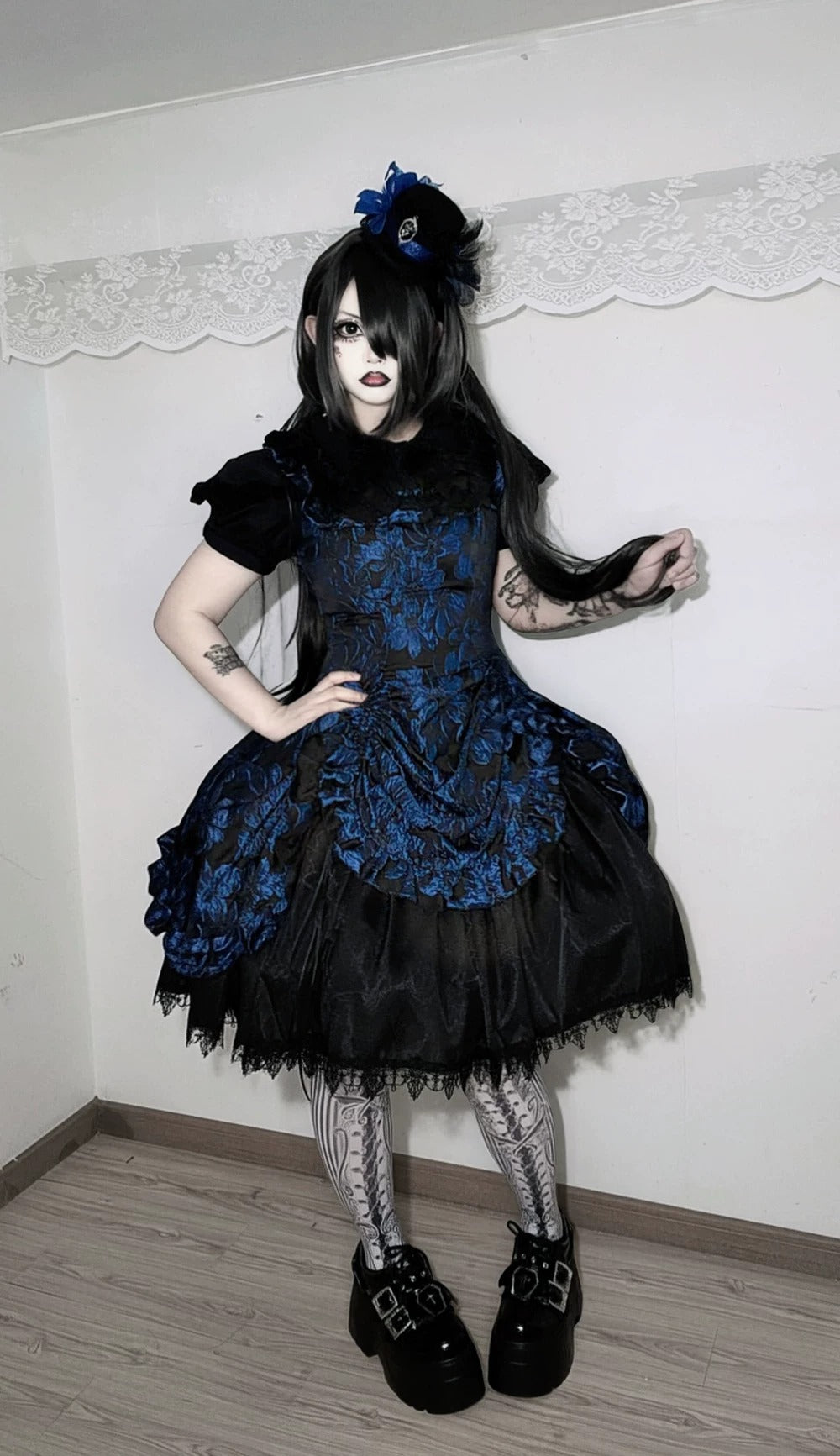 【受注予約~8/27】Midnight Lily ジャンパースカート【Miss Cube】