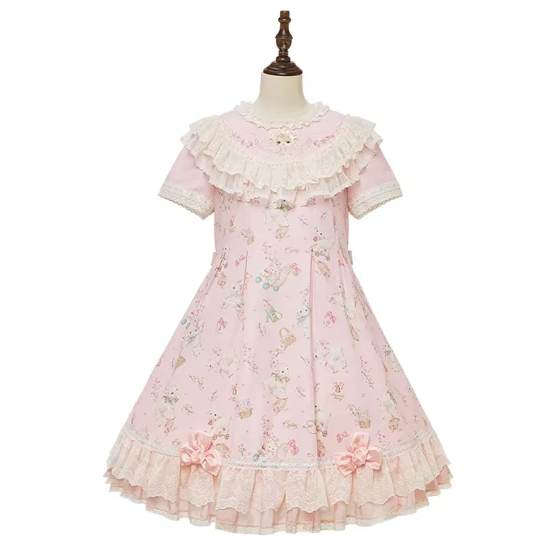 【受注予約~4/2】Sakura Sheep ワンピース【仲夏物語】