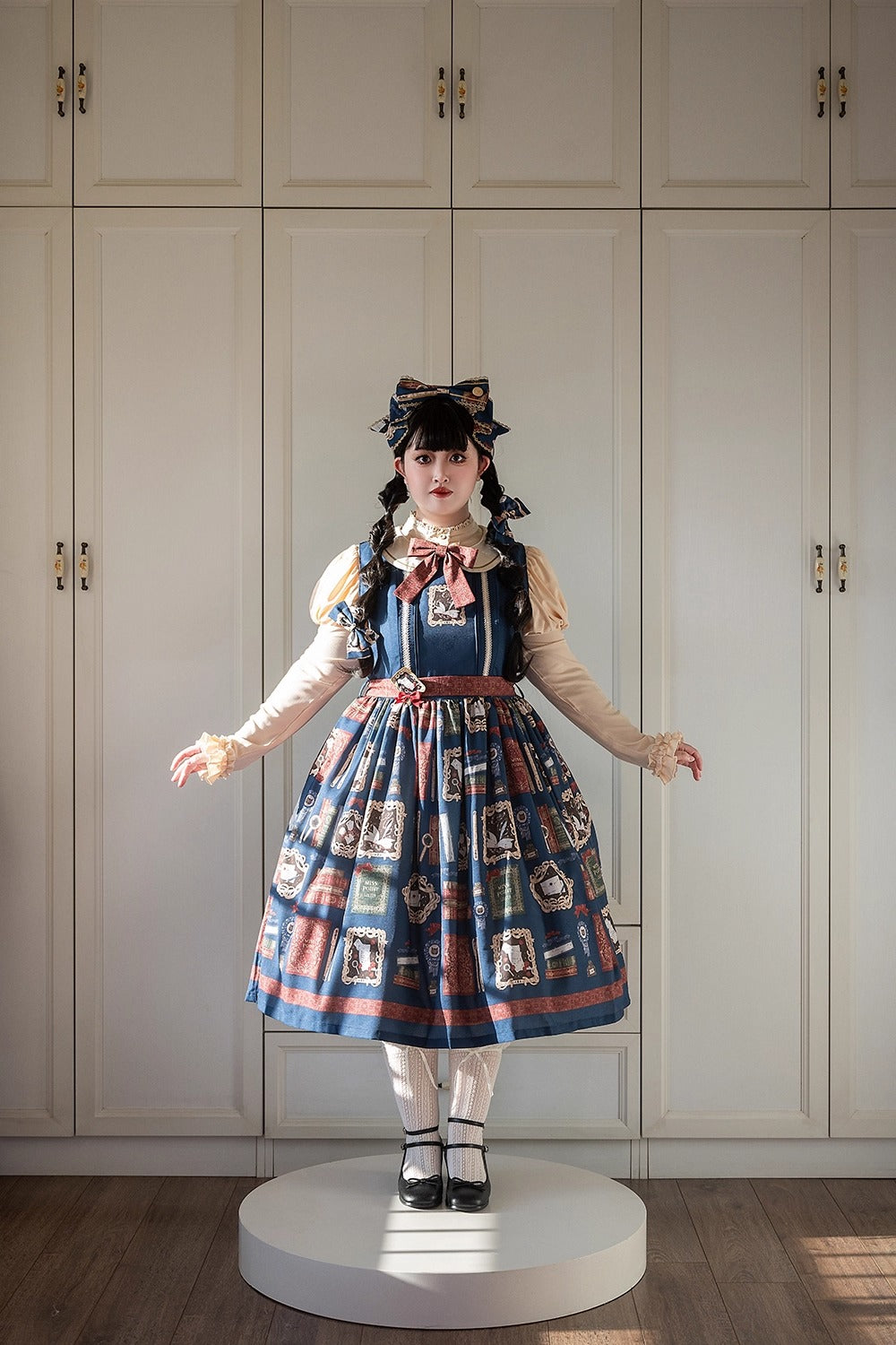 【受注予約~10/22】Wheat Book ジャンパースカート【Miss Cube】