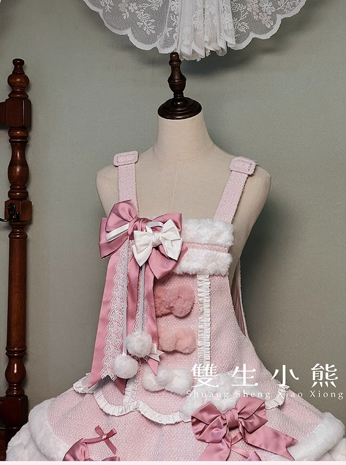 【受注予約~10/23】Frosted Sugar Rabbit ジャンパースカート・サロペット【双生小熊】