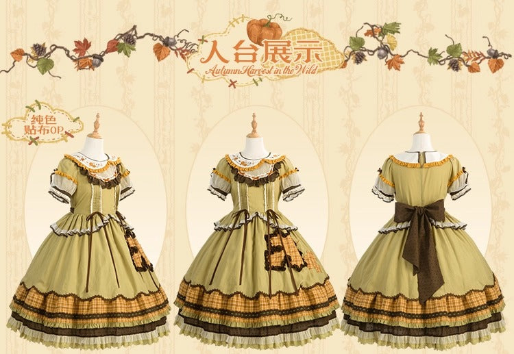 [Pre-orders open until October 2nd] Autumn Harvest in the Hill One-Piece Dress [Flowers and Pearl Box]