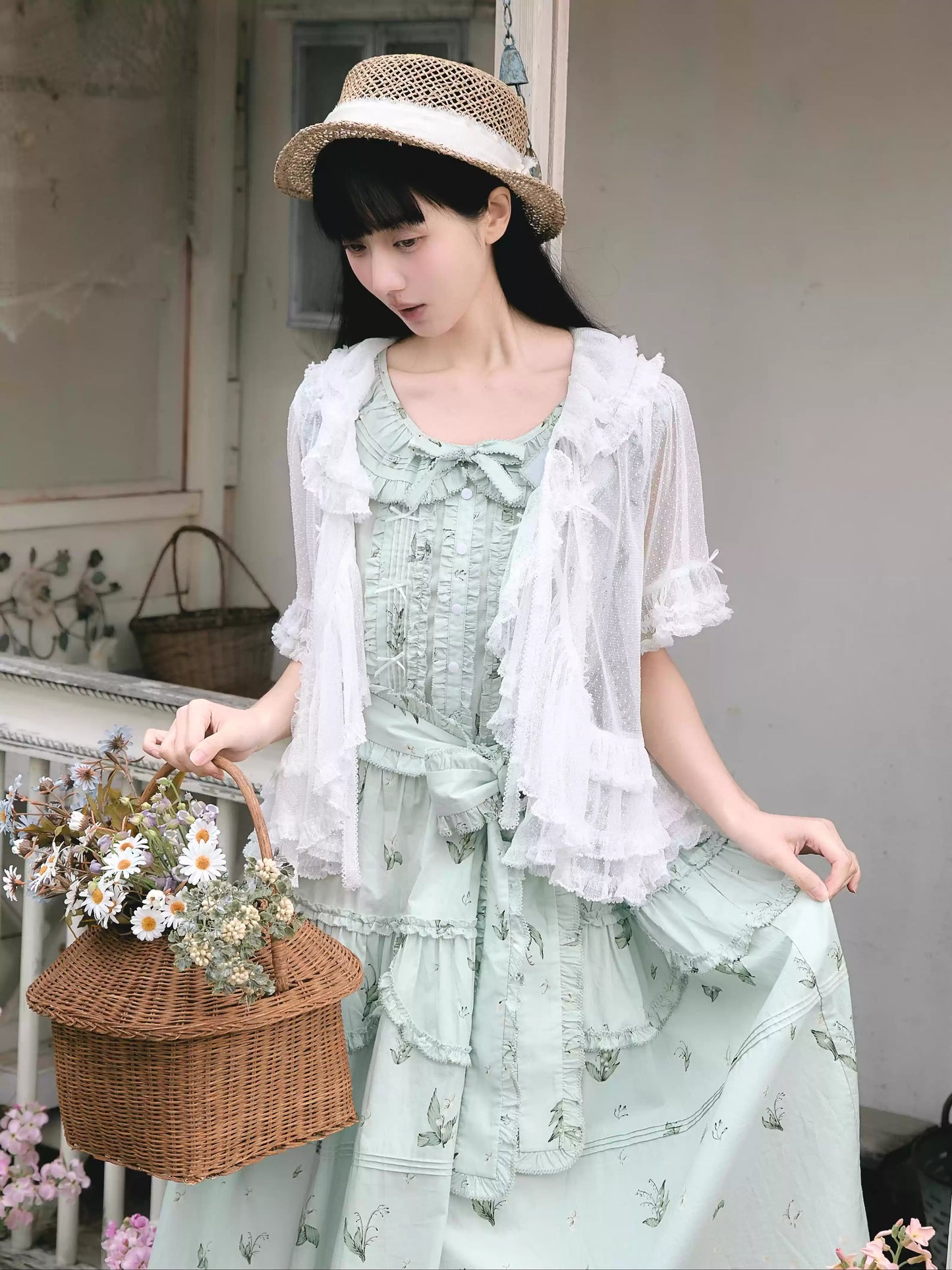 【受注予約~4/19】霧の鈴蘭 カーディガン【Spring Flower Language】