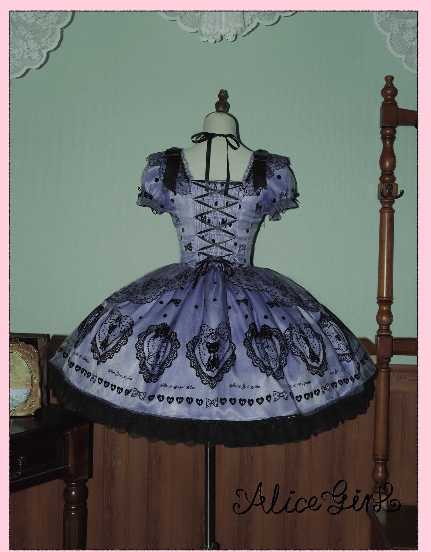 【受注予約~9/16】Brown Sugar Bear ワンピース【Alice Girl】