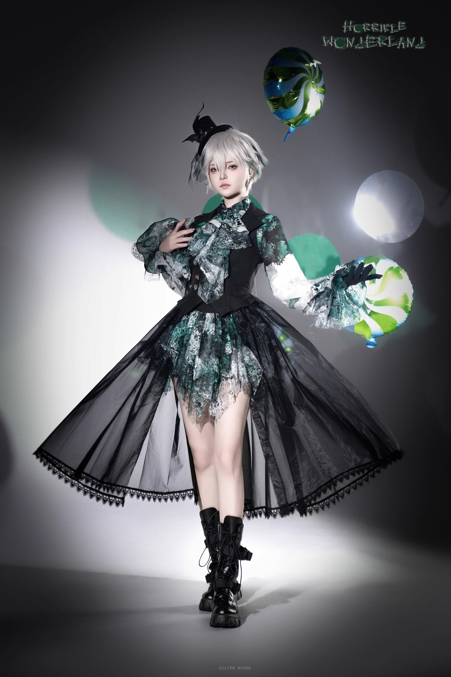 【受注予約~12/10】Horrible Wonderland ブラウス(プリントver.)【Lilith House】