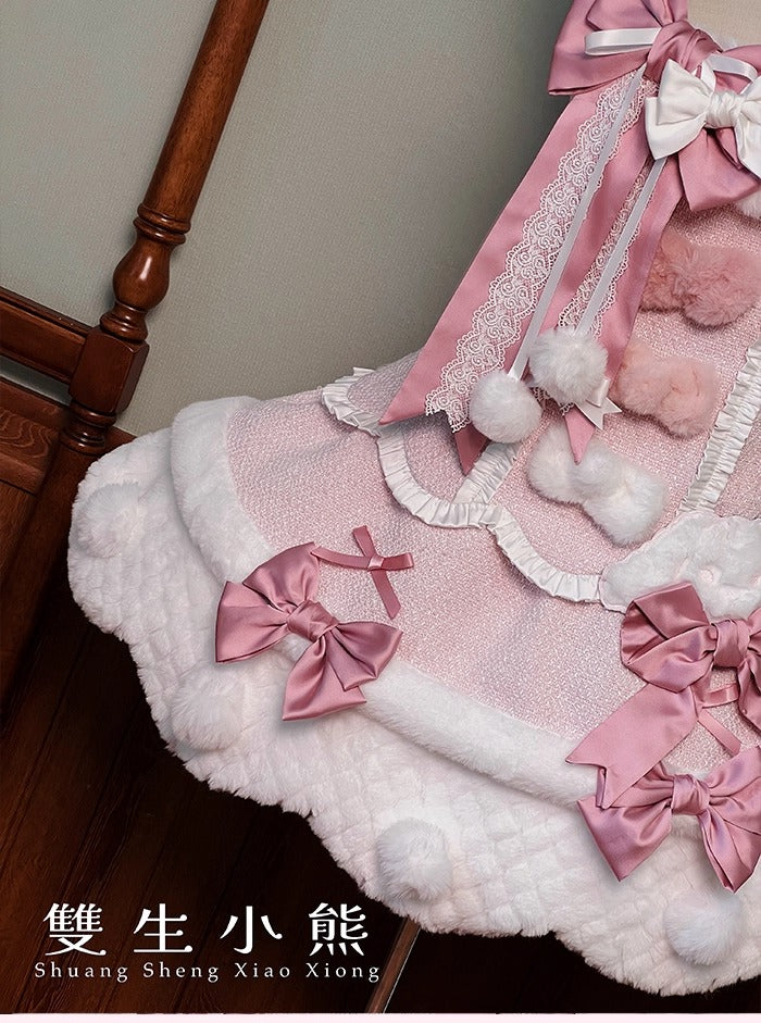 【受注予約~10/23】Frosted Sugar Rabbit ジャンパースカート・サロペット【双生小熊】