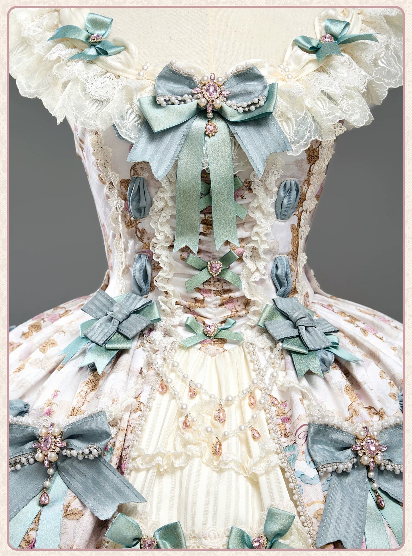 【受注予約~6/16】Antique Jewel Fragrance ジャンパースカート・フルセット【双生小熊】
