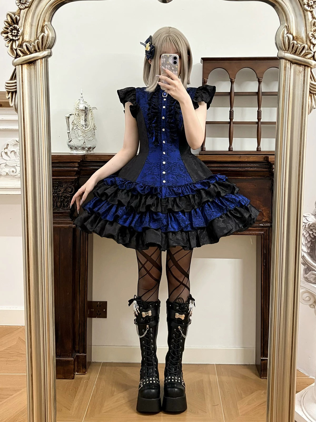 【受注予約~8/6】Revival ワンピース(ノースリーブ・フリル付き)【Little Dipper】