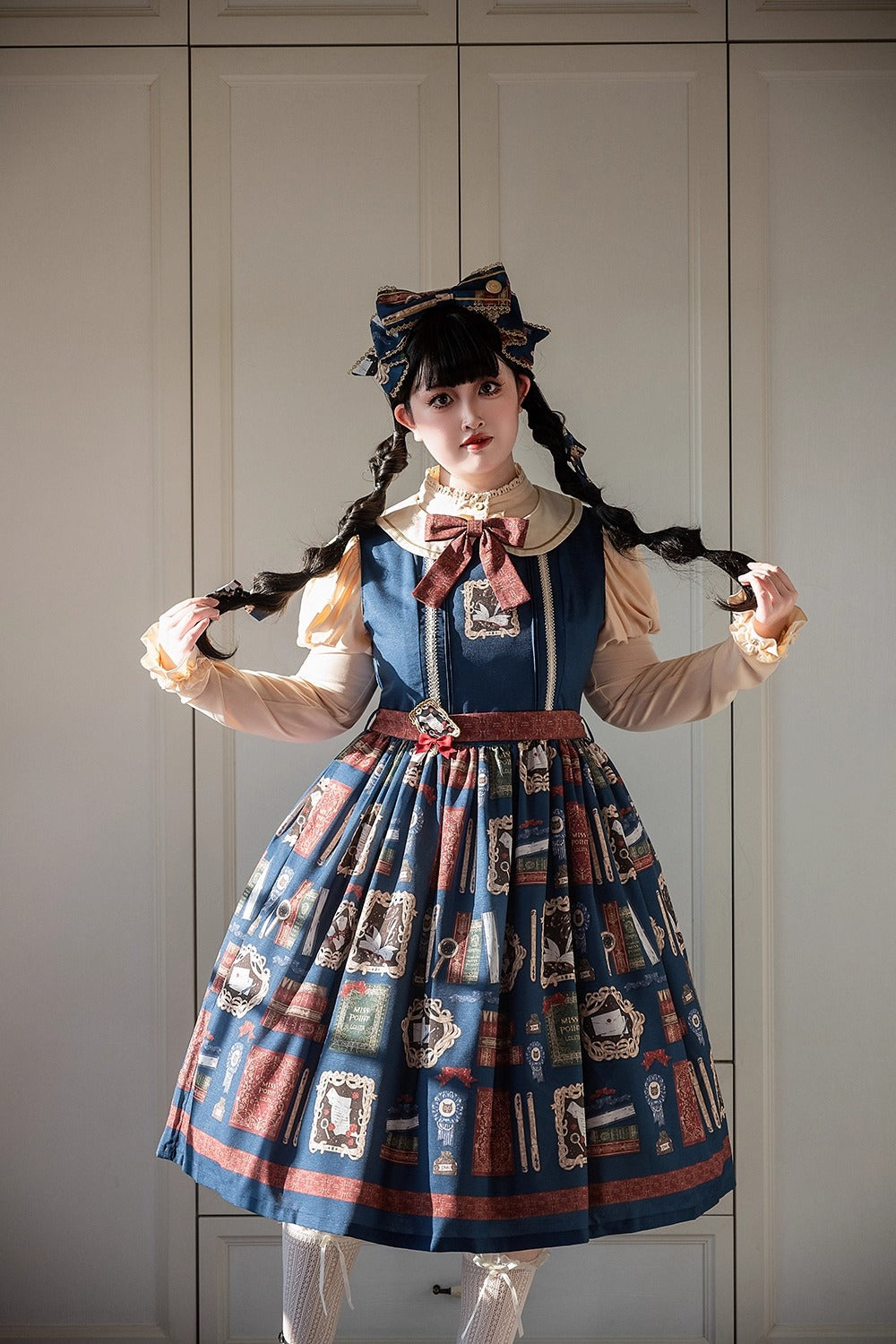 【受注予約~10/22】Wheat Book ジャンパースカート【Miss Cube】