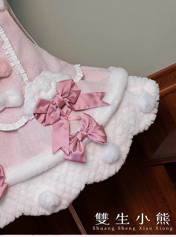 【受注予約~10/23】Frosted Sugar Rabbit ジャンパースカート・サロペット【双生小熊】