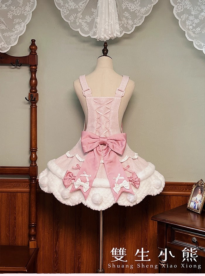 【受注予約~10/23】Frosted Sugar Rabbit ジャンパースカート・サロペット【双生小熊】