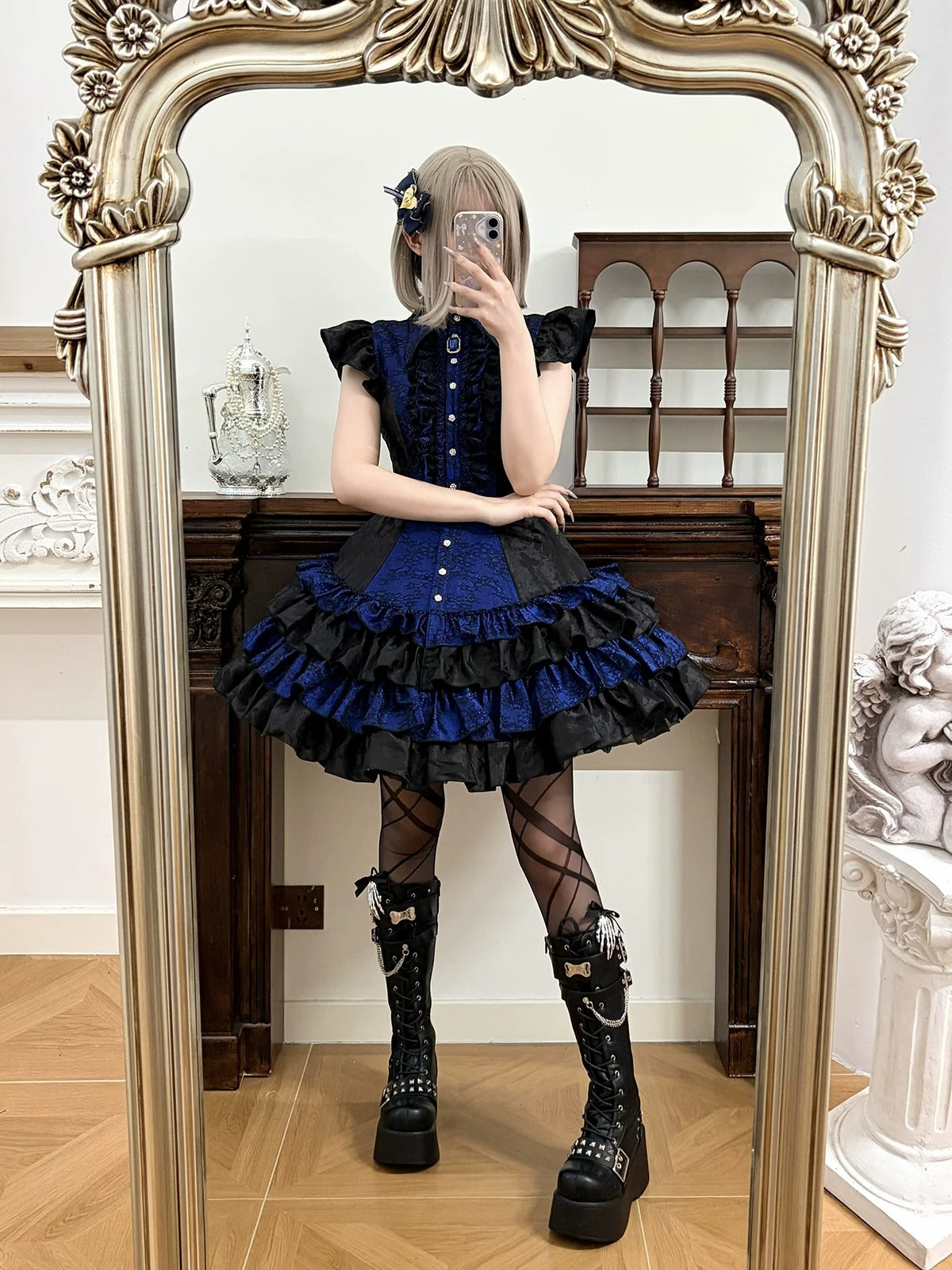 【受注予約~8/6】Revival ワンピース(ノースリーブ・フリル付き)【Little Dipper】