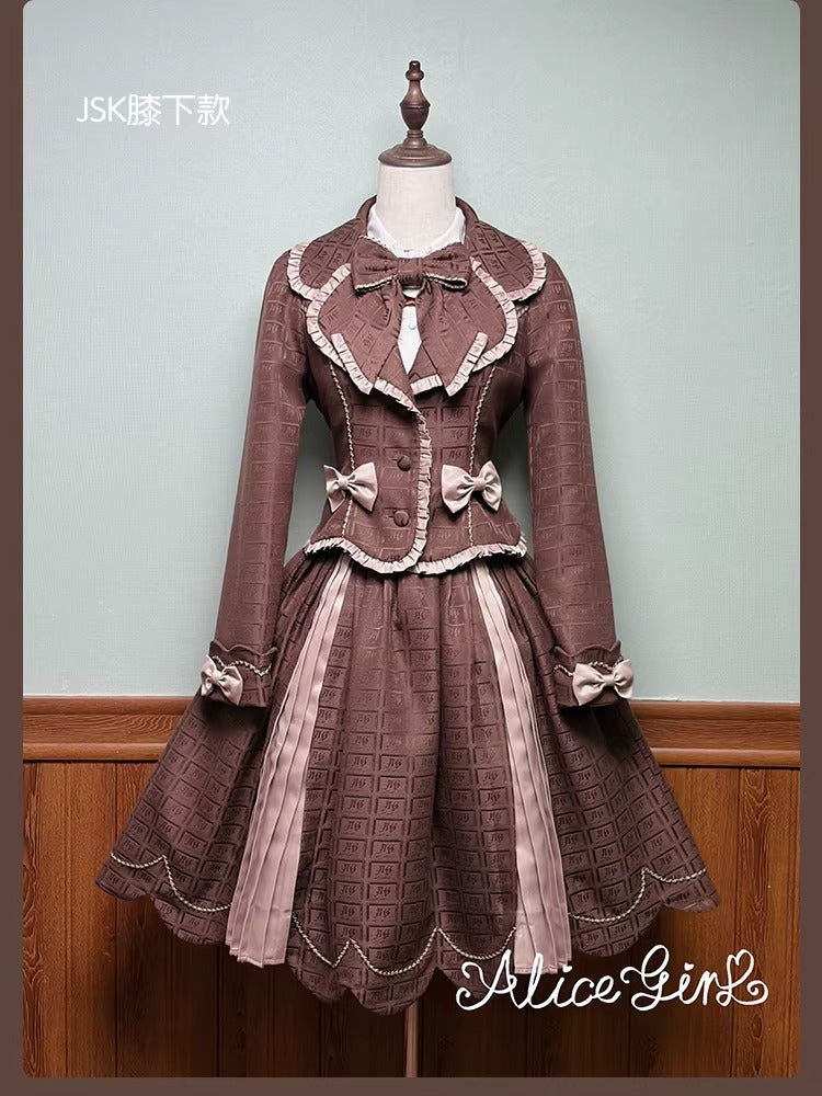 【受注予約~3/3】Chocolate Bear ジャンパースカート・スカート【Alice Girl】