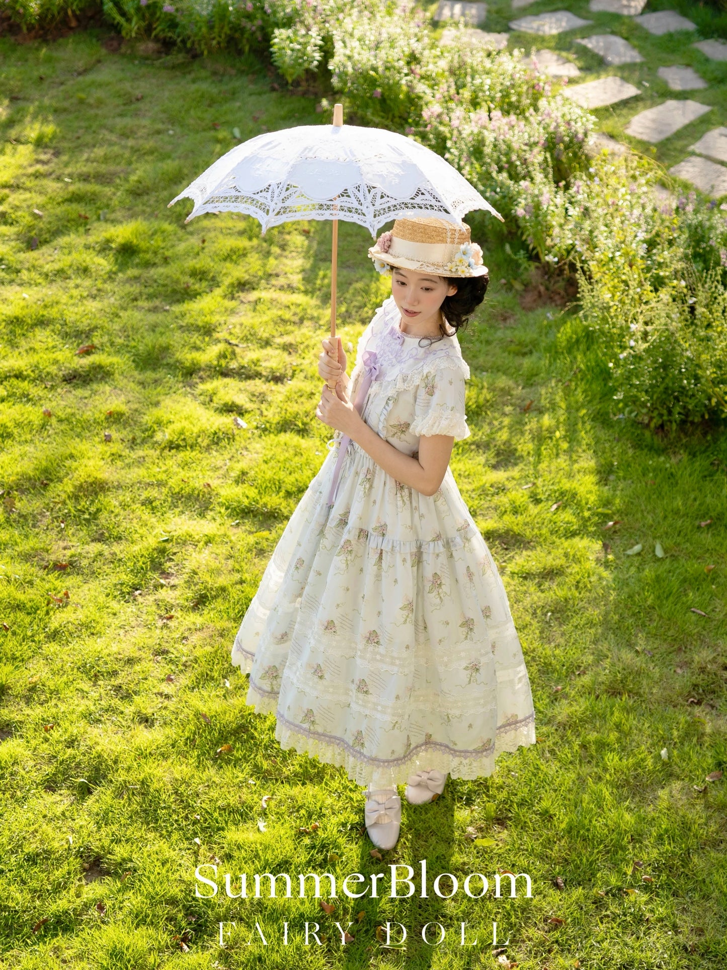 【受注予約~9/8】夏咲の花々 ワンピース【Fairy Doll】