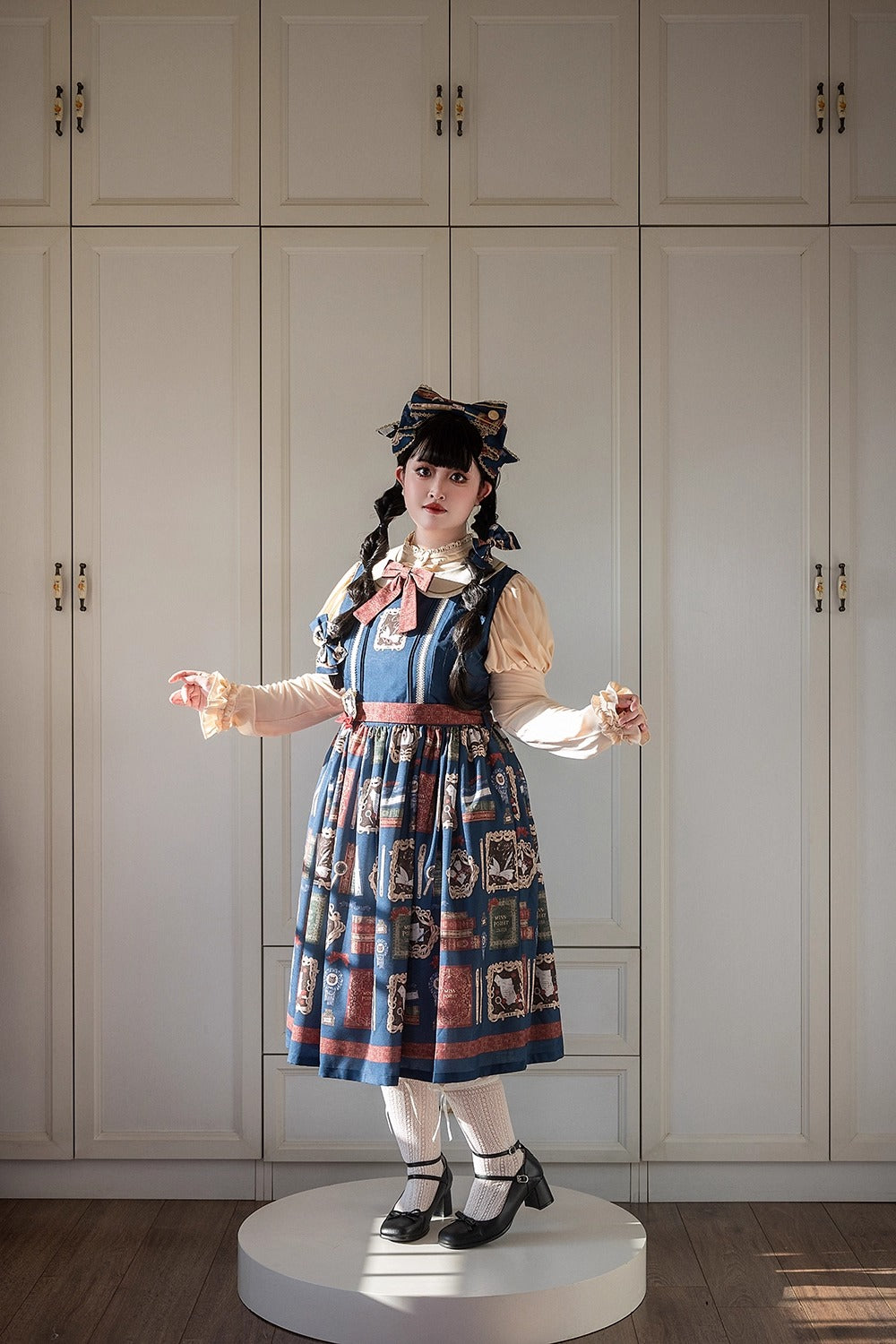 【受注予約~10/22】Wheat Book ジャンパースカート【Miss Cube】