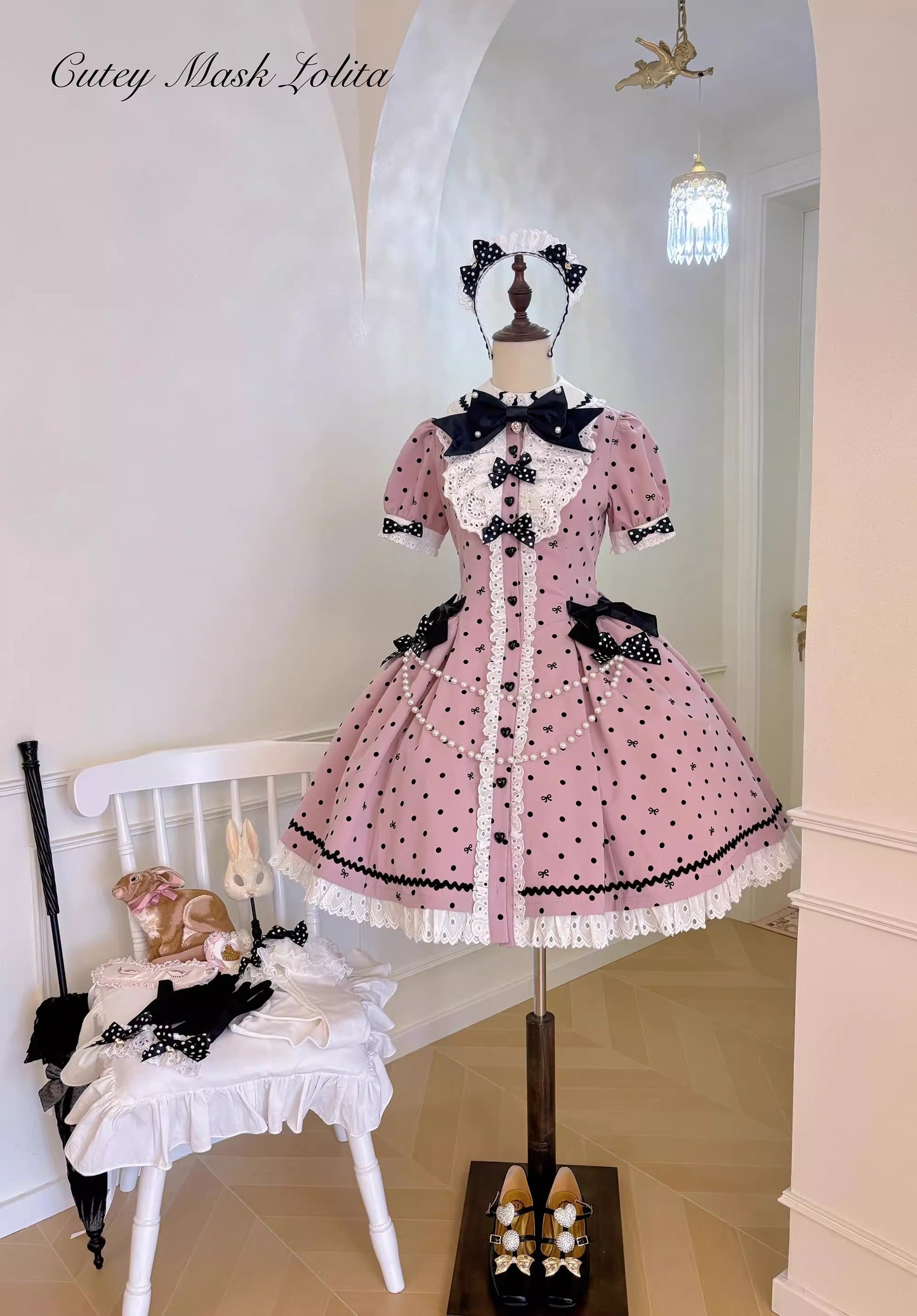 【受注予約~11/20】Ribbondoll ワンピース【Cutey Mask】