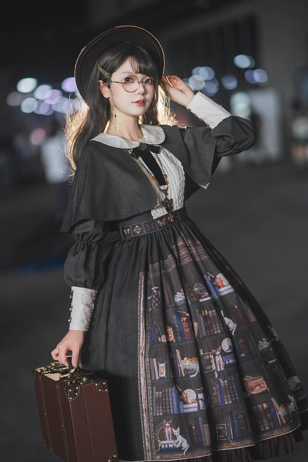 【受注予約~11/6】German Bookshelf ワンピース【Miss Point】