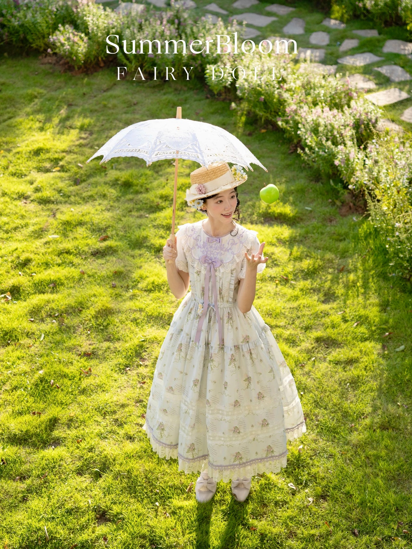 【受注予約~9/8】夏咲の花々 ワンピース【Fairy Doll】