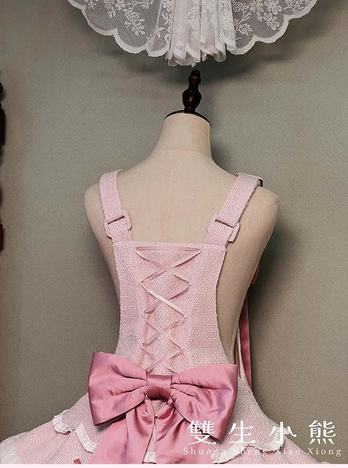 【受注予約~10/23】Frosted Sugar Rabbit ジャンパースカート・サロペット【双生小熊】