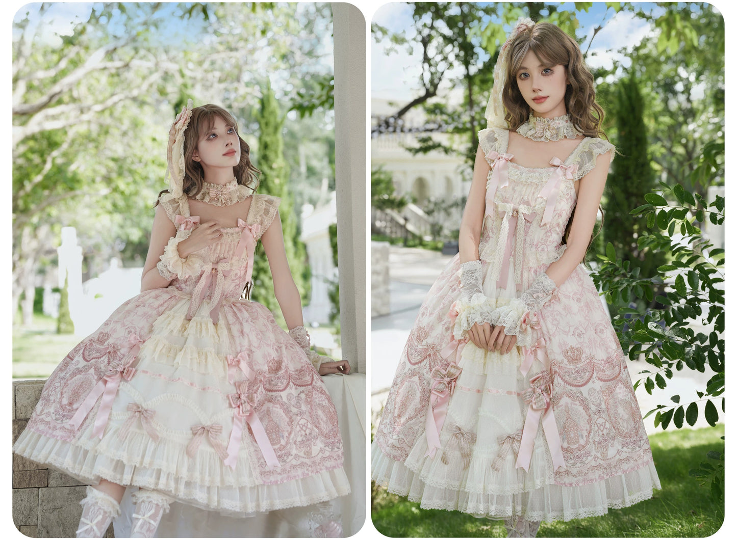 【受注予約~9/13】Scent of Roses ワンピース・ジャンパースカート【LittlePlum】