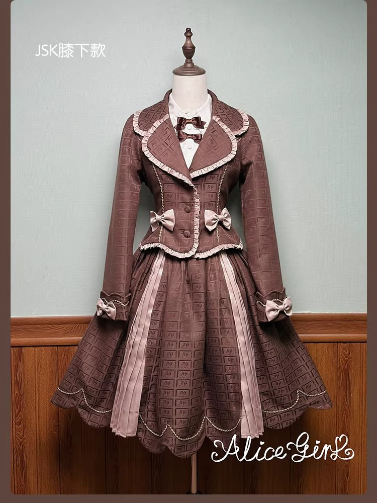 【受注予約~3/3】Chocolate Bear ジャンパースカート・スカート【Alice Girl】