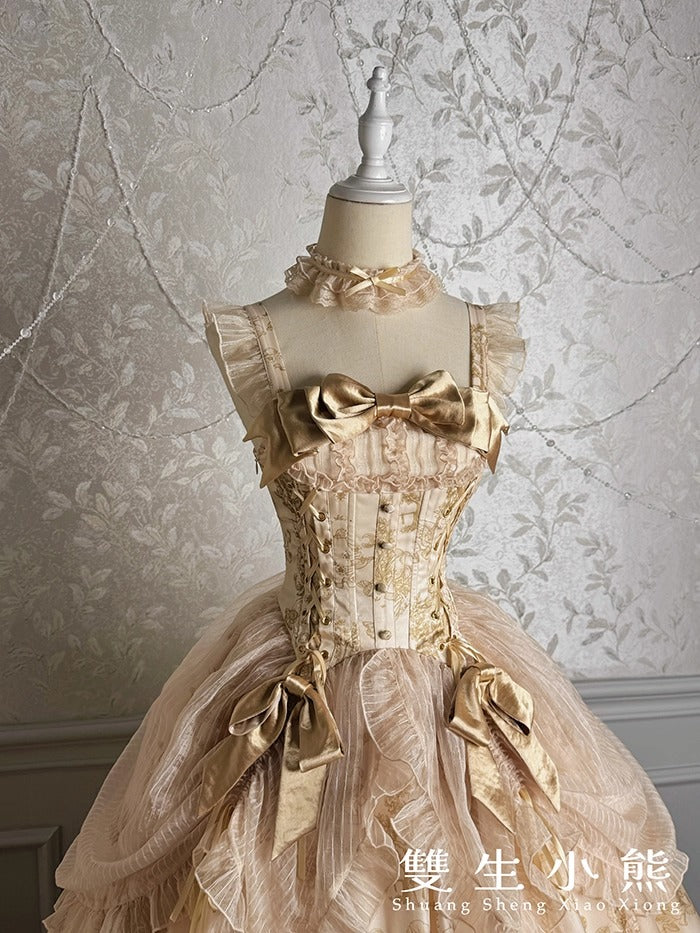 【受注予約~9/11】Gilded Dream ジャンパースカート【双生小熊】