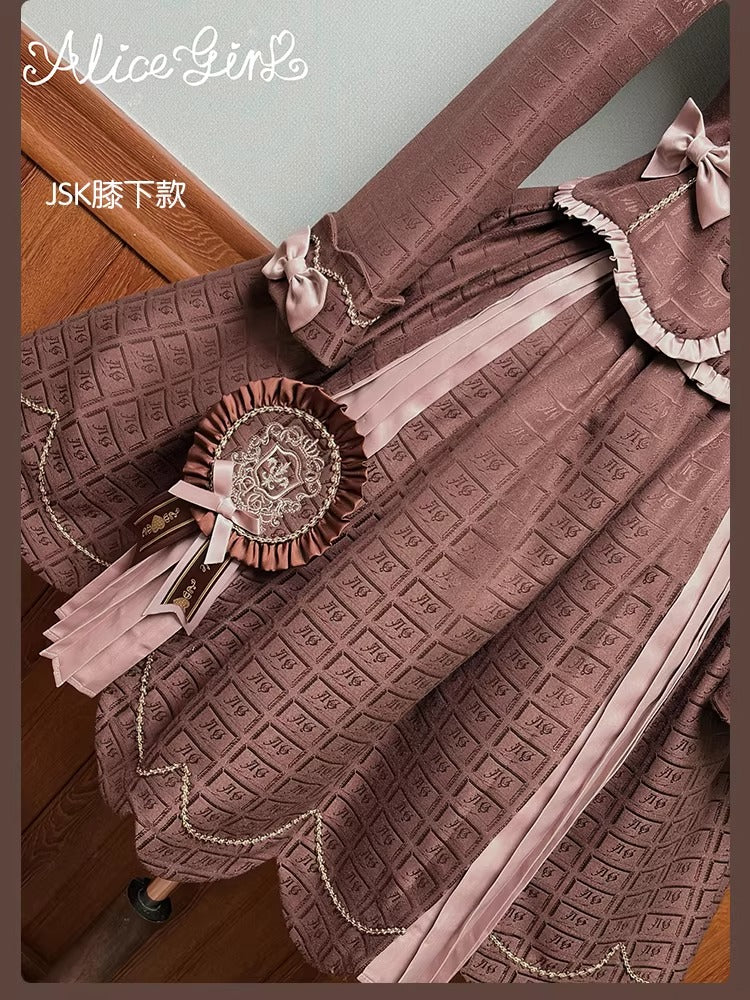 【受注予約~3/3】Chocolate Bear ジャンパースカート・スカート【Alice Girl】