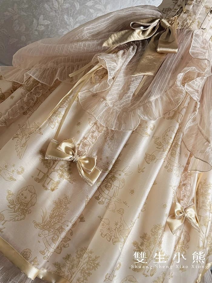 【受注予約~9/11】Gilded Dream ジャンパースカート【双生小熊】