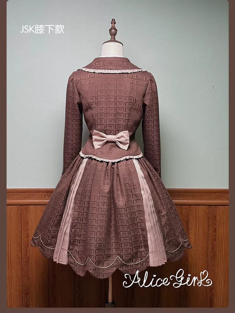 【受注予約~3/3】Chocolate Bear ジャンパースカート・スカート【Alice Girl】