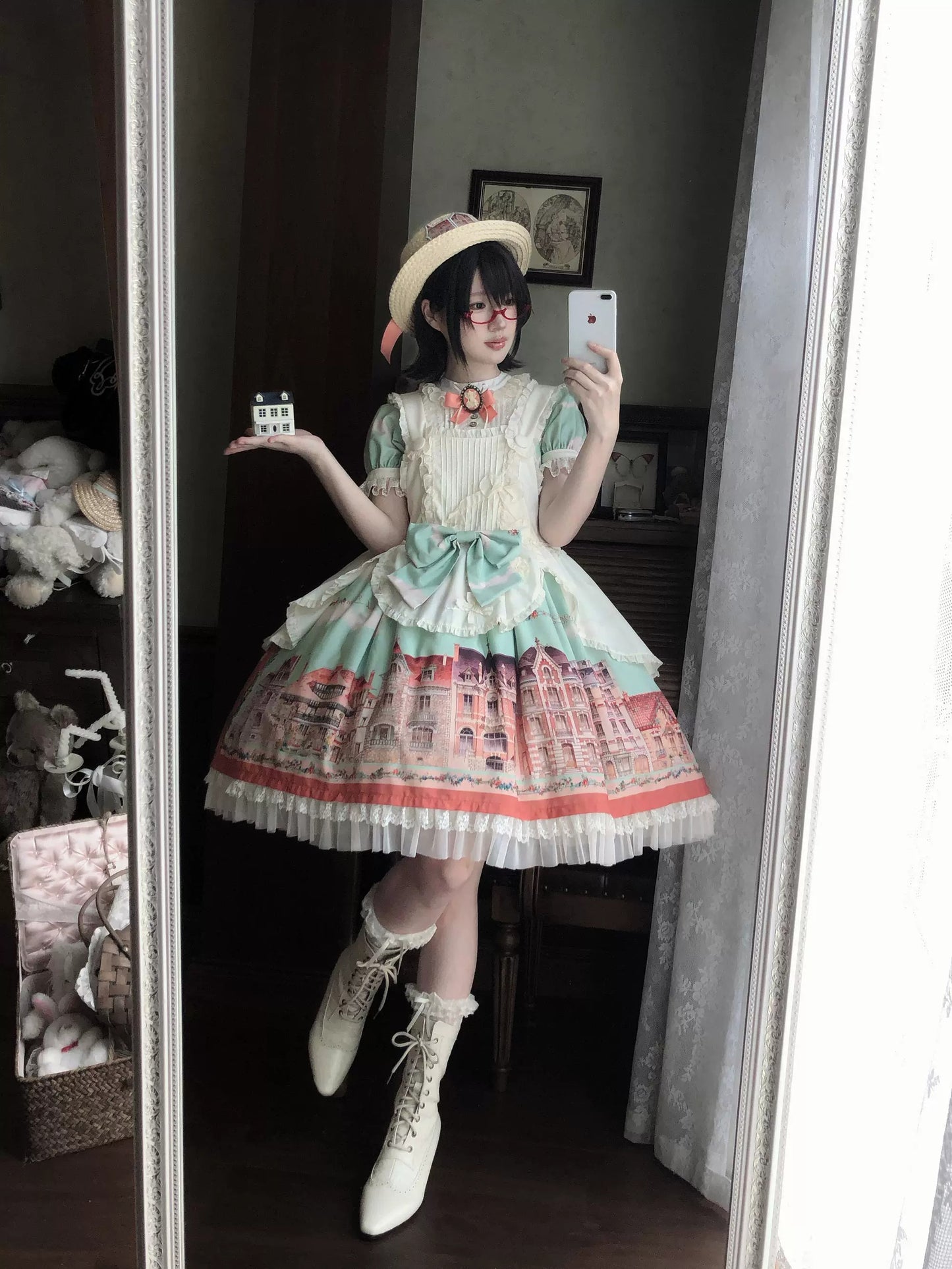 【受注予約~5/6】Dewans Garden Town ワンピース・ジャンパースカート【Cutey Mask】