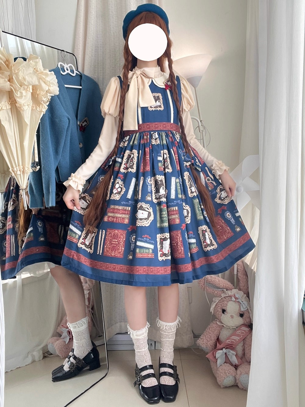 【受注予約~10/22】Wheat Book ジャンパースカート【Miss Cube】