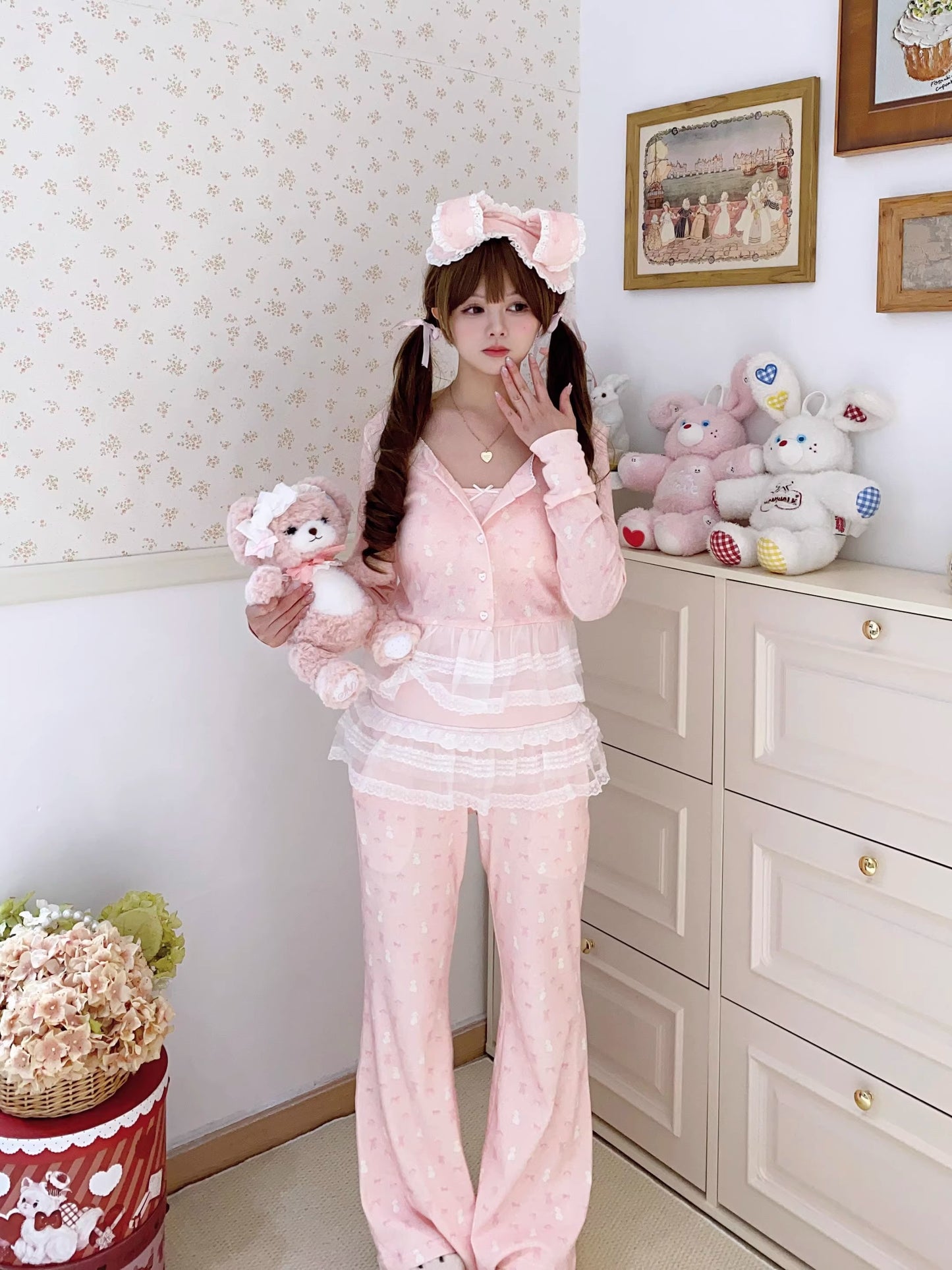 リボンナイトウェア【Sheep Puff】