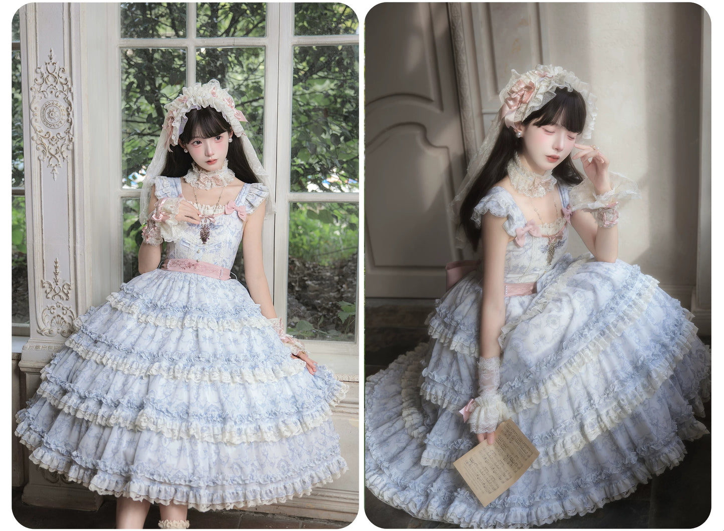 【受注予約~9/13】Scent of Roses ワンピース・ジャンパースカート【LittlePlum】