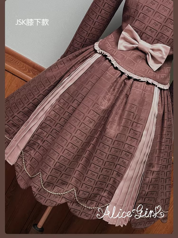 【受注予約~3/3】Chocolate Bear ジャンパースカート・スカート【Alice Girl】