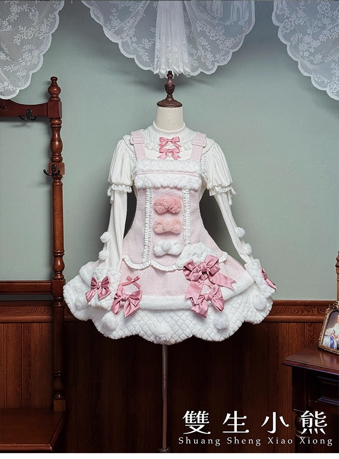 【受注予約~10/23】Frosted Sugar Rabbit ジャンパースカート・サロペット【双生小熊】