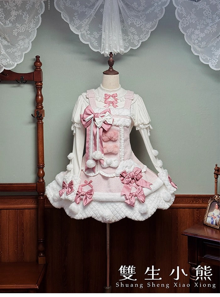 【受注予約~10/23】Frosted Sugar Rabbit ジャンパースカート・サロペット【双生小熊】